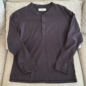 Imogene and Willie Long Sleeve Knit Henley - Men’s Large